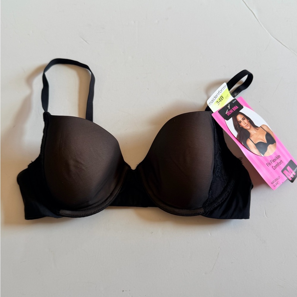 Maidenform Black Push-Up T-Shirt Bra